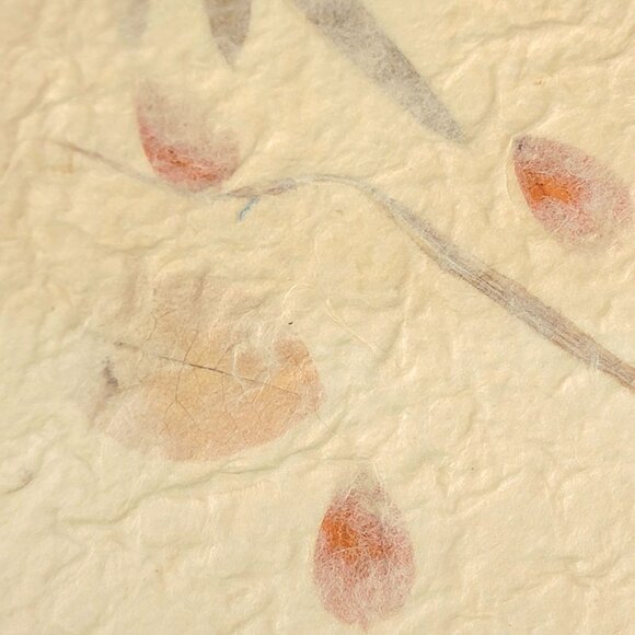 Vintage Hallmark Card Paper Mache Natural Leaves Flowers Angel Birthday Heaven - Picture 4 of 11